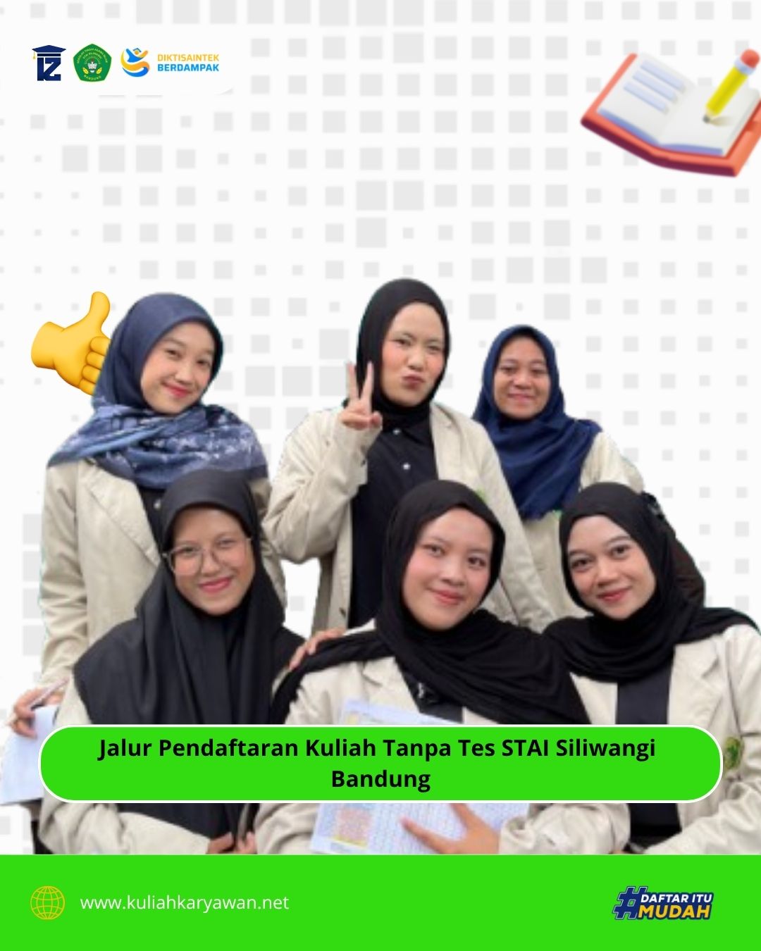 Jalur Pendaftaran Kuliah Tanpa Tes STAI Siliwangi Bandung