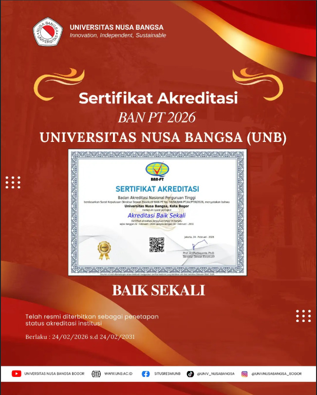 akreditasi UNIVERSITAS NUSA BANGSA