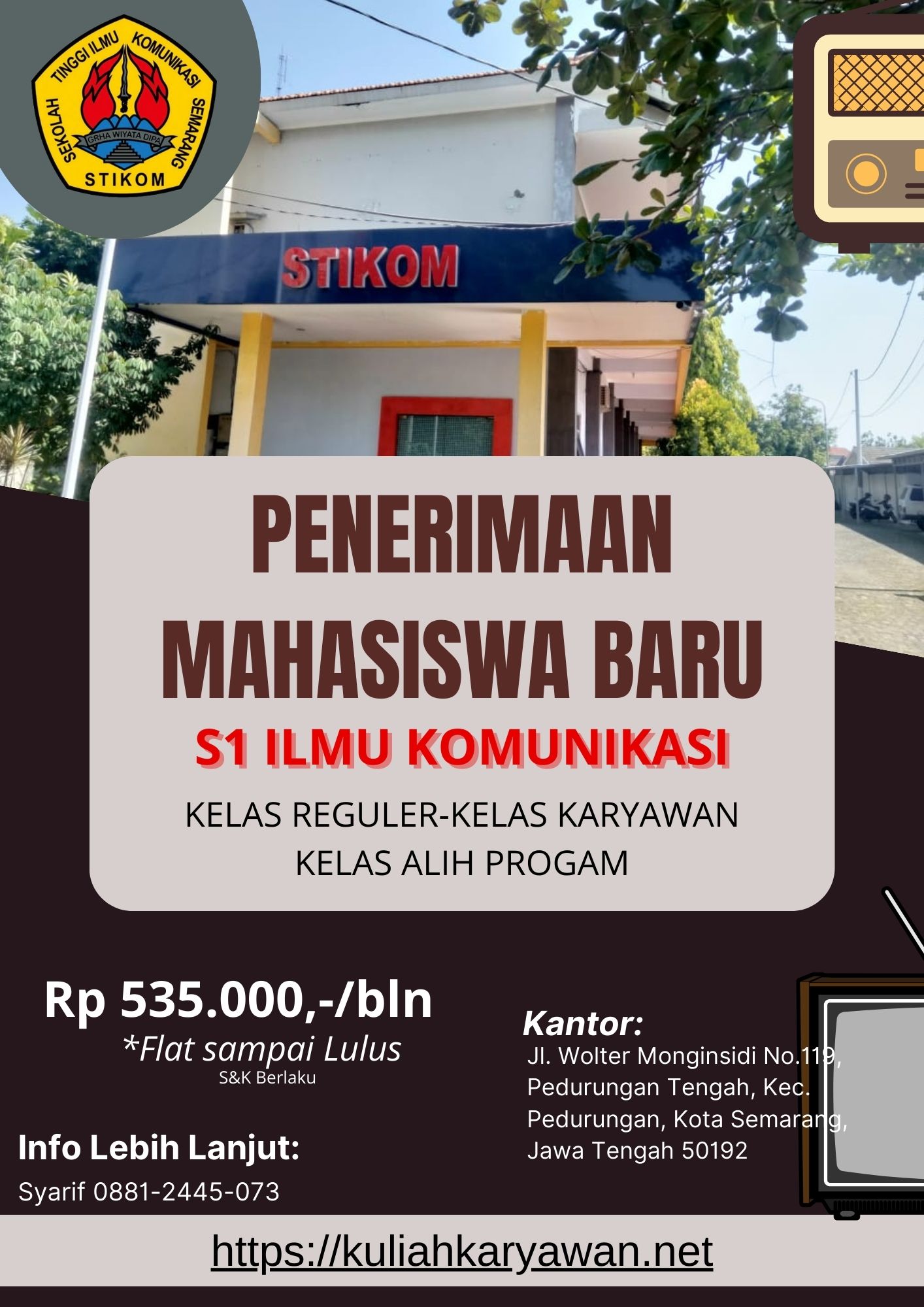 Biaya Kuliah STIKOM Semarang