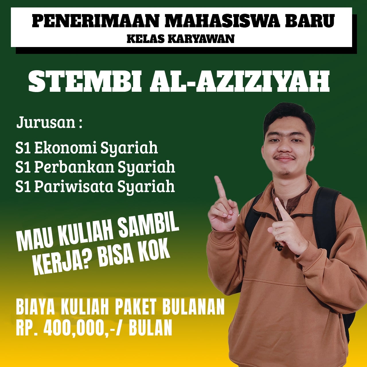 Lulusan Paket C Juga Bisa Jadi Sarjana di Stembi Al Aziziyah Pemalang