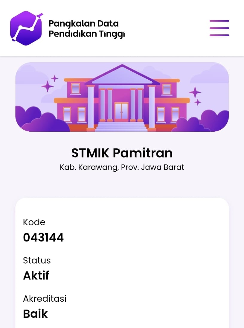 Akreditasi STMIK Pamitran Karawang dan Cara Cek Akreditasi di PDDikti