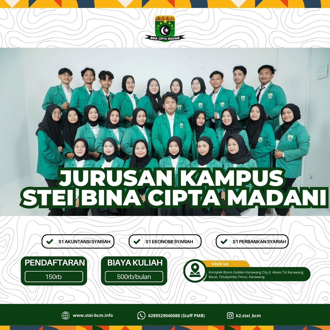 Jurusan kuliah di kampus k2 STEI Bina Cipta Madani