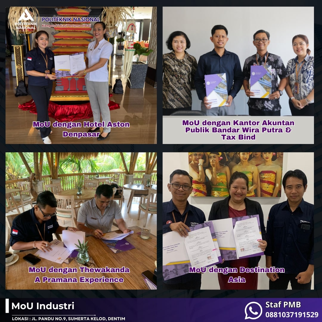 Politeknik Nasional X Dunia Industri Dibali