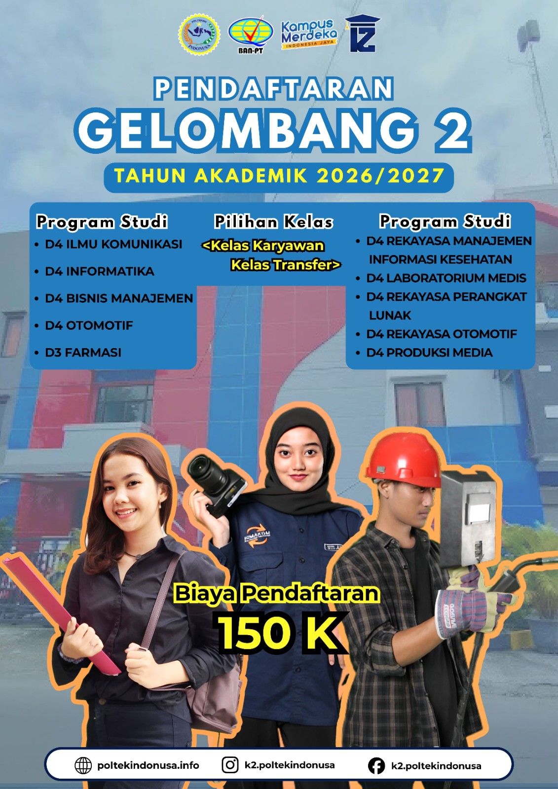 Pembukaan PMB Gelombang 2 Politeknik Indonusa Surakarta