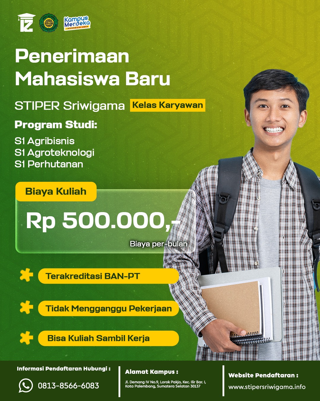 Kenapa STIPER Sriwigama Palembang Jadi Pilihan Banyak Calon Mahasiswa