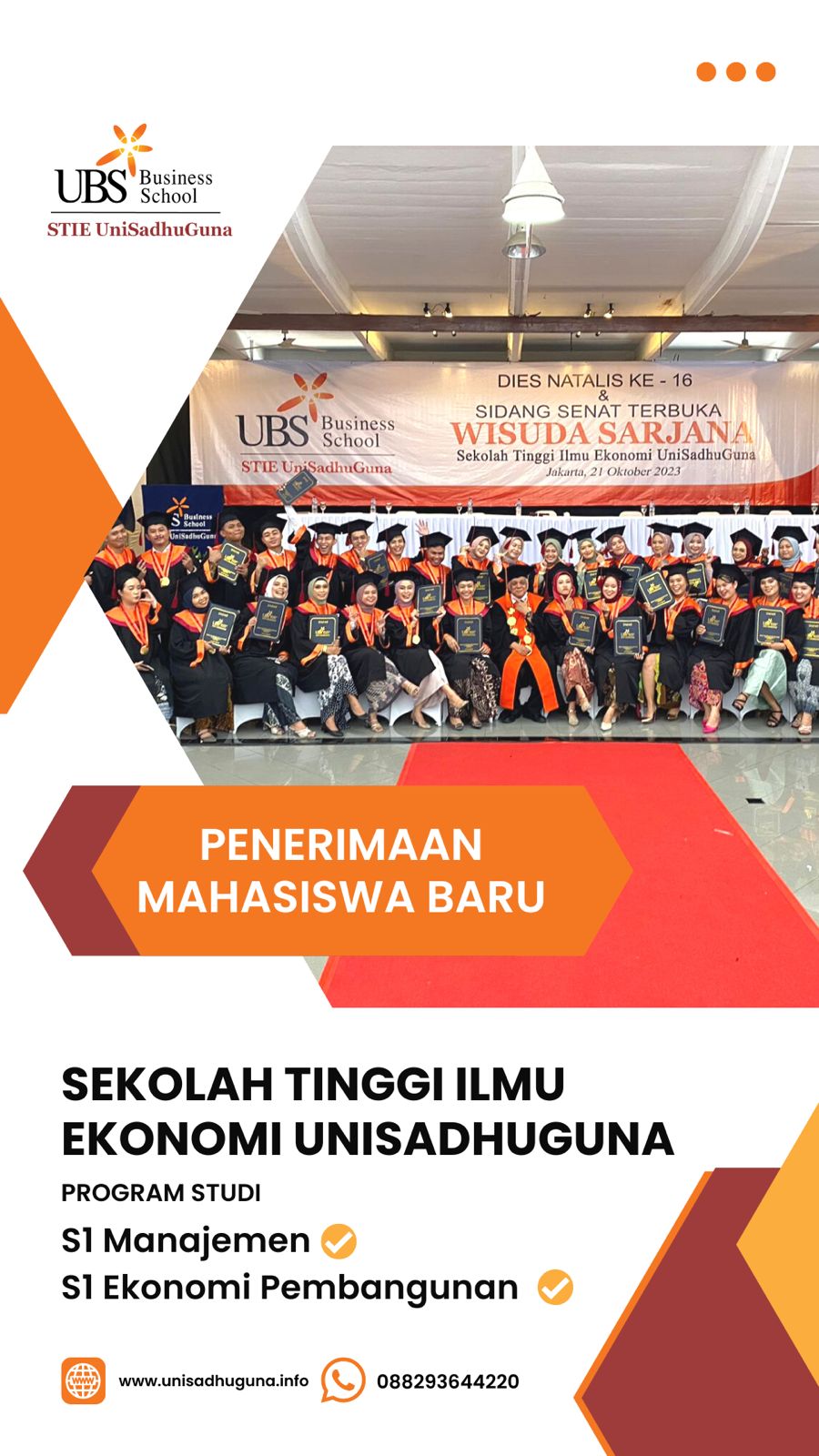 S1 Ekonomi Pembangunan STIE Unisadhuguna