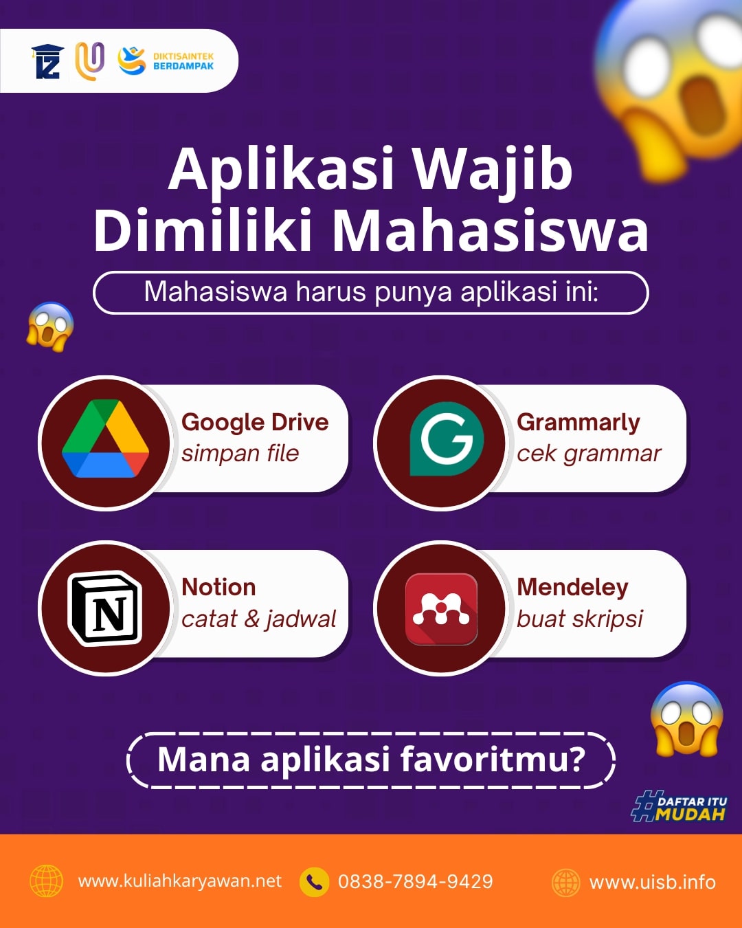 Beberapa Aplikasi Yang Wajib Dimiliki Mahasiswa Kampus UISB Padang