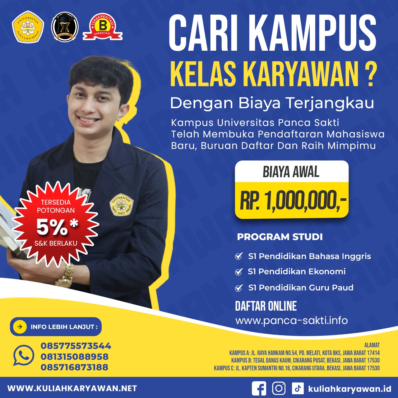 Kelas Karyawan Fakultas Pendidikan Daerah Bekasi