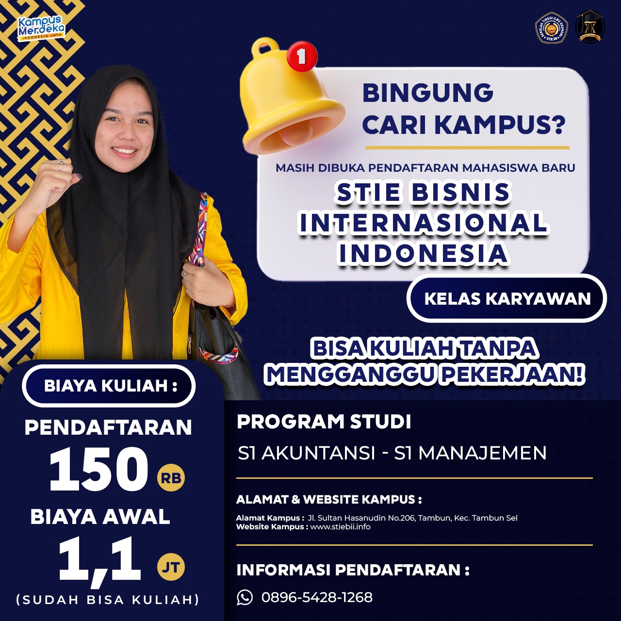 Lokasi Kampus Kelas Karyawan STIE BII Bekasi
