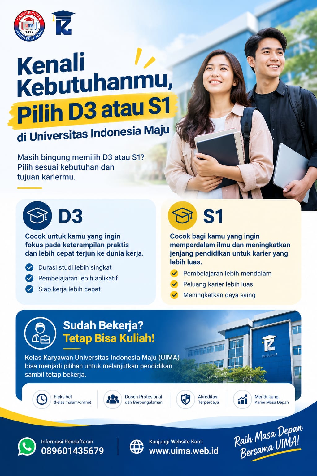 Kenali Kebutuhanmu Dan Tentukan Pilihan D3 Atau S1 Di Universitas Indonesia Maju