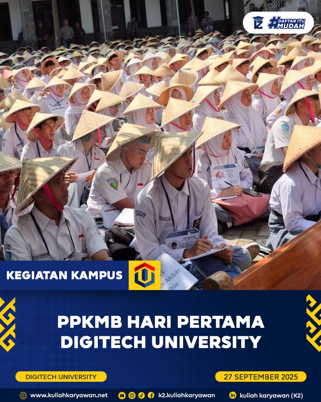 Suasana Meriah PPKMB Hari Pertama di Digitech University 2025