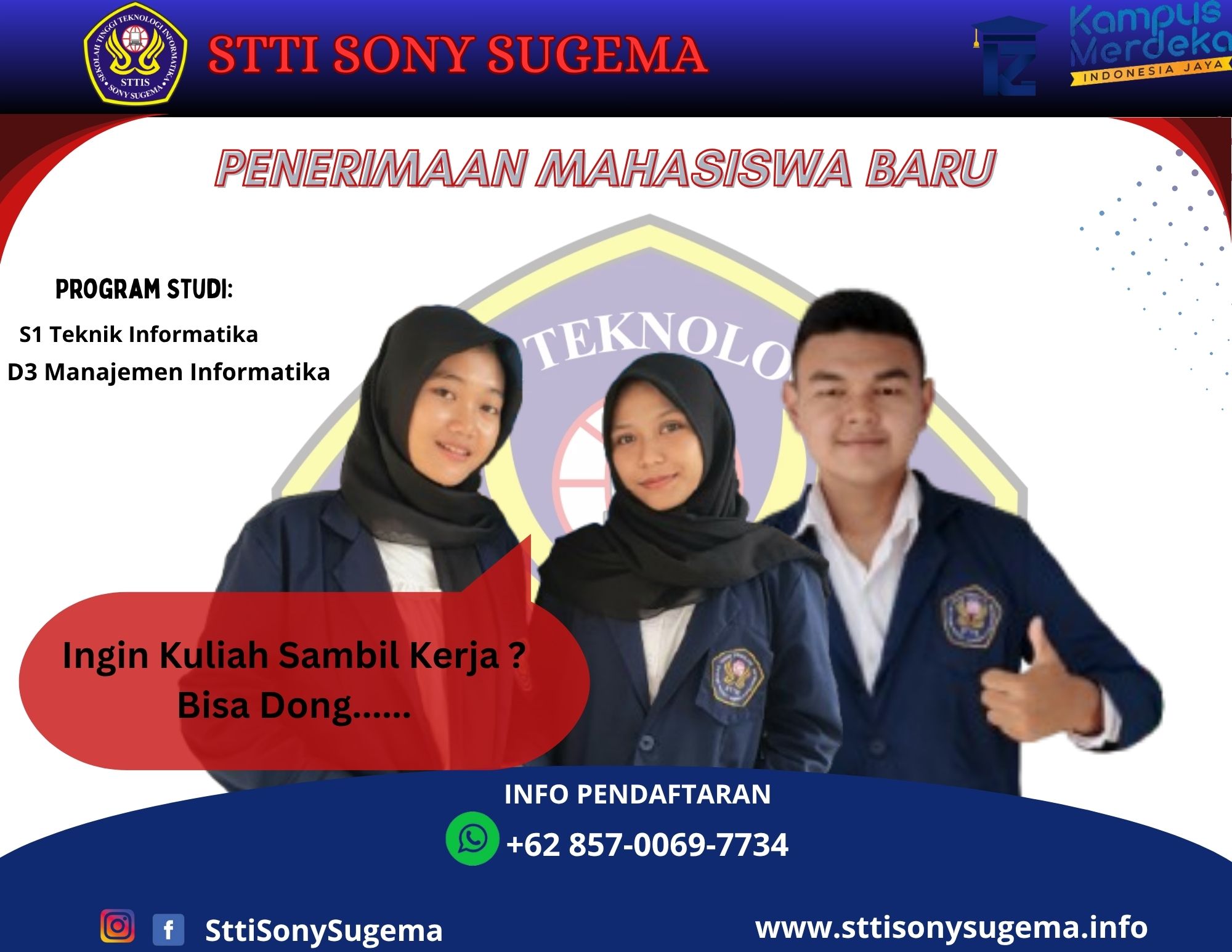 Beasiswa Pendidikan  khusus kelas karyawan STTI Sony Sugema karawang