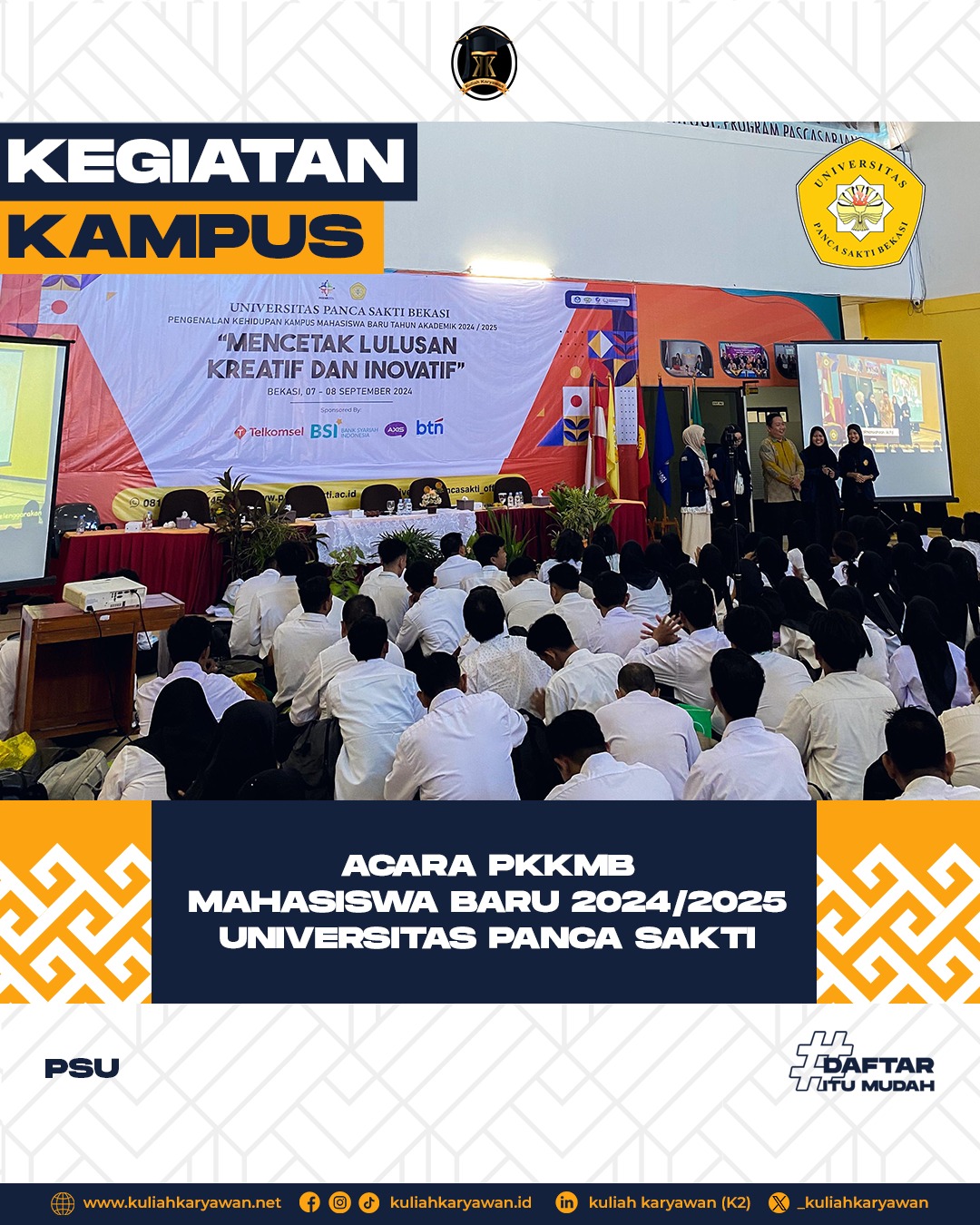 PKKMB Universitas Panca Sakti Bekasi 2024 Kampus B