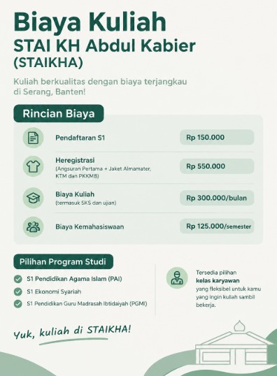 STAI KH Abdul Kabier Kampus Terjangkau di Serang Banten