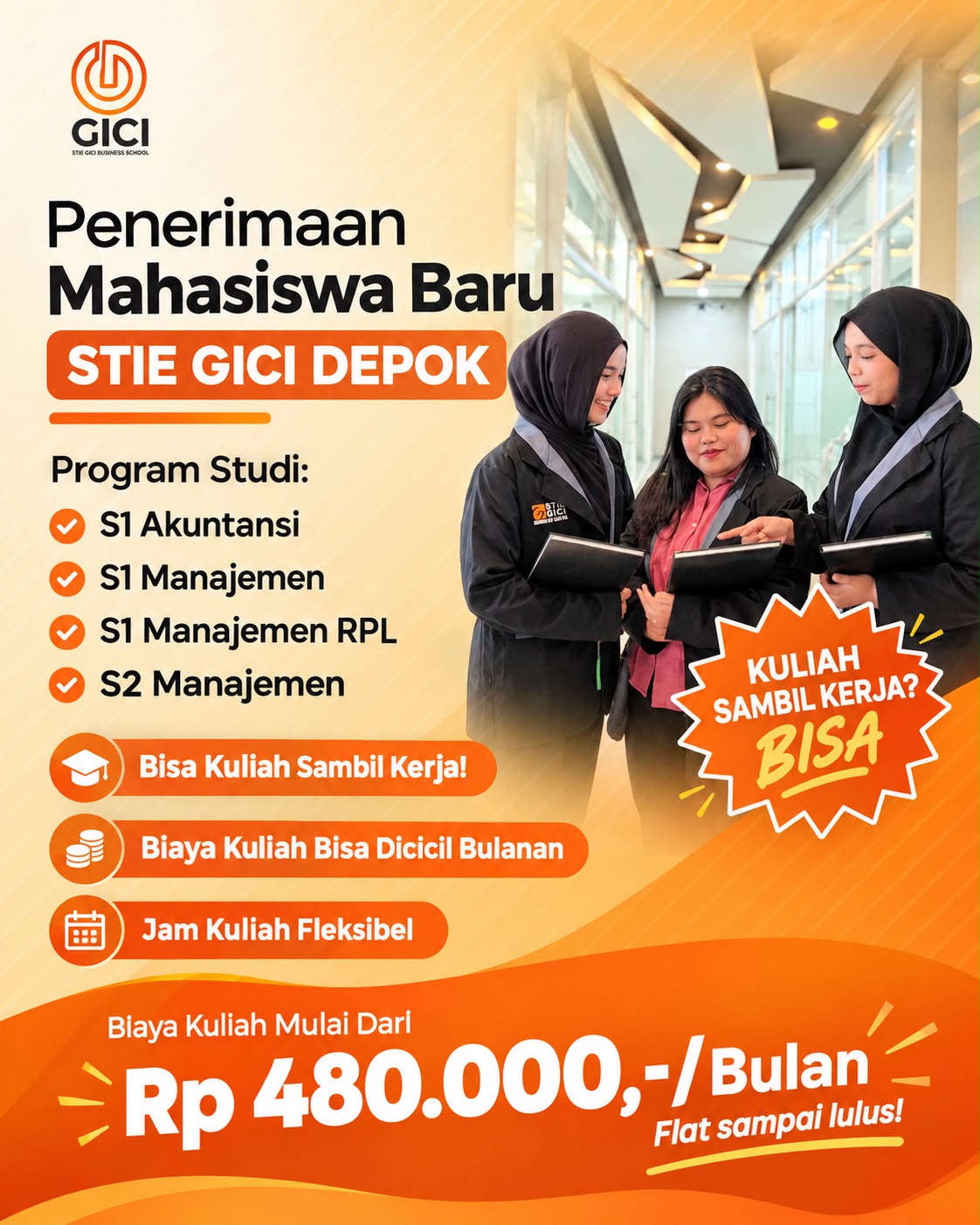 Kuliah Murah di Depok STIE GICI Business School Bisa Kuliah Sambil Kerja