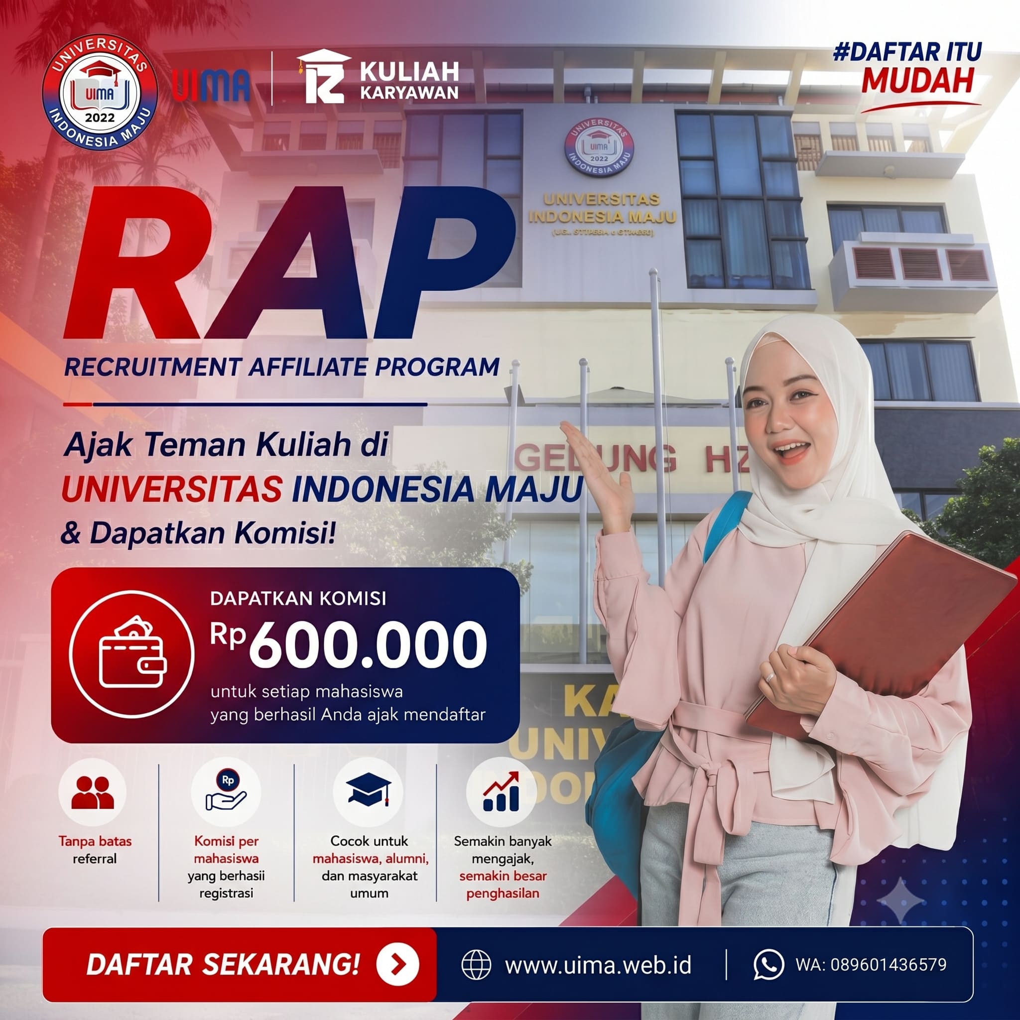 Penerimaan Mahasiswa Baru Kampus UIMA Daerah Margonda