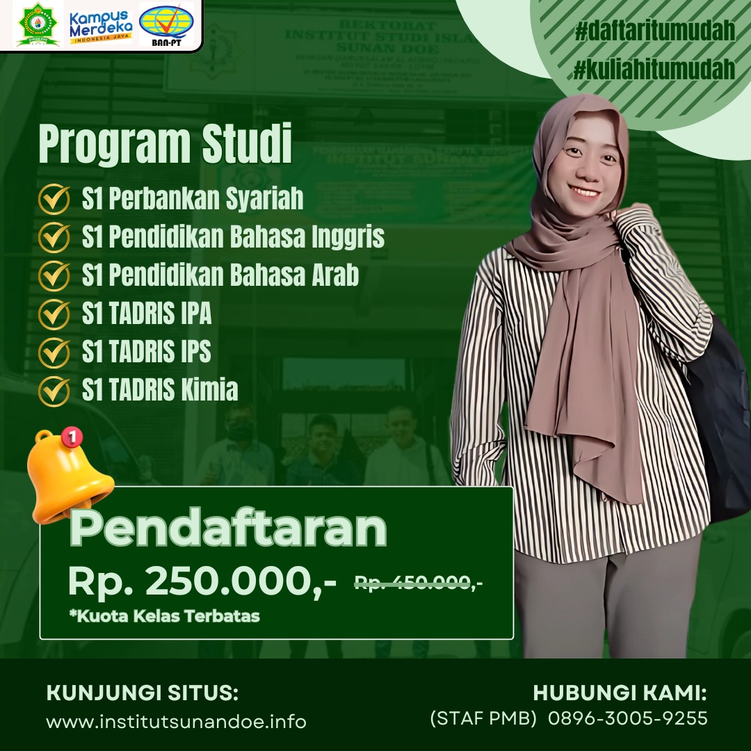 Di Buka Pendaftaran Kelas Karyawan Kampus ISI Sunan Doe Lombok