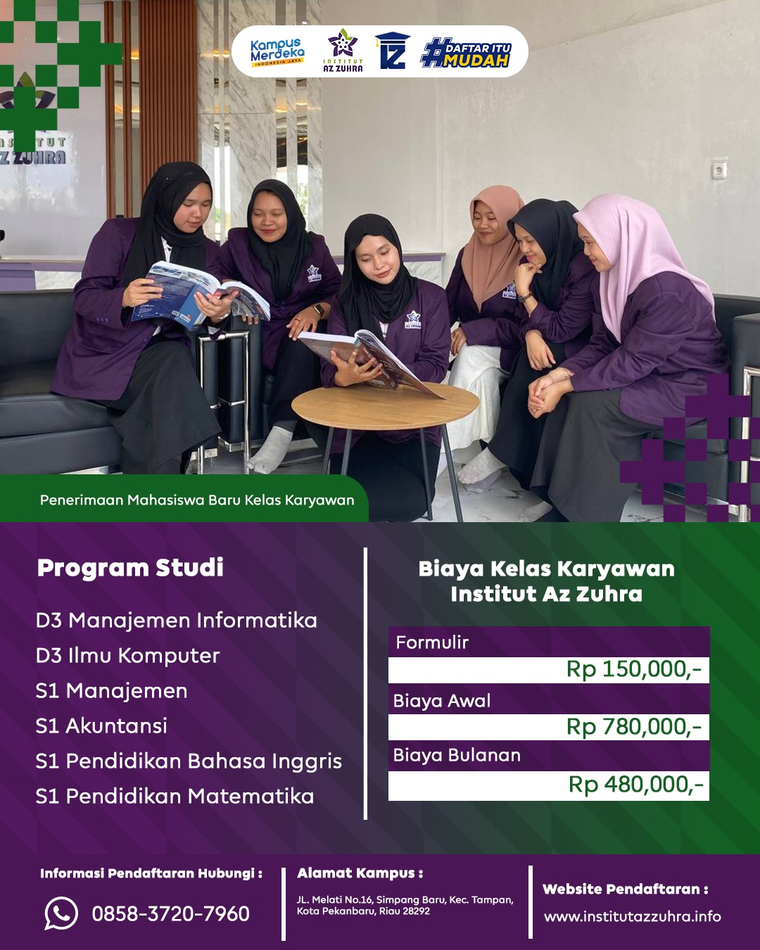 Institut Az Zuhra Dimana Tempat Karir Dan Pendidikan Berjalan Bersama