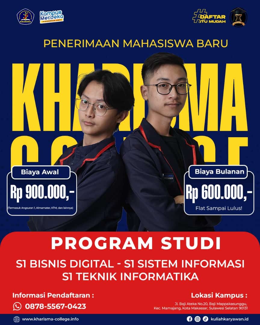 5 Kiat Ketika Ingin Kuliah di Kelas Karyawan STMIK Kharisma Makassar