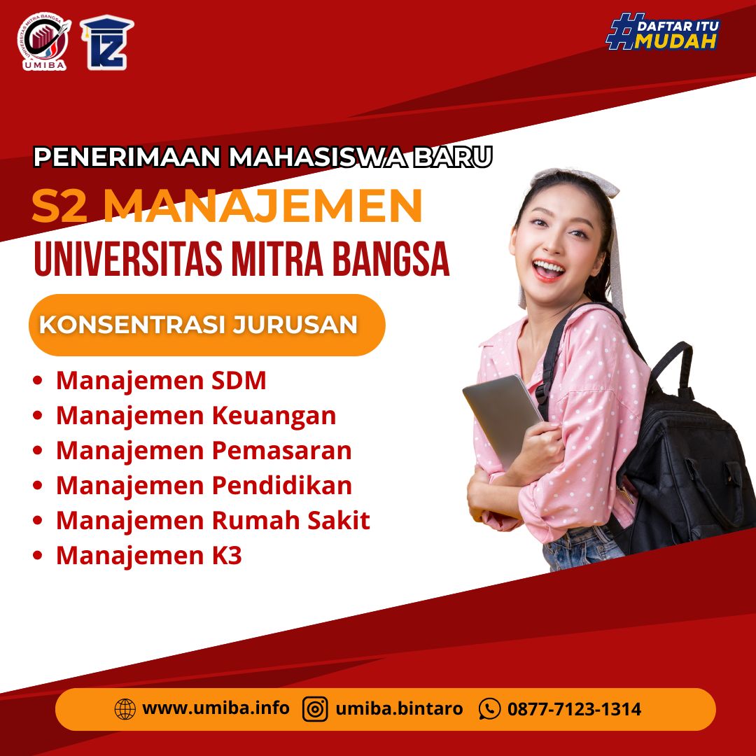 Pendaftaran S2 di Kampus Universitas Mitra Bangsa Bintaro