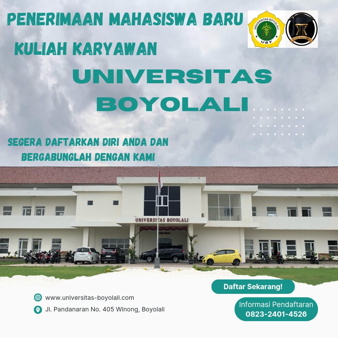 Pendaftaran Mahasiswa Baru Universitas Boyolali