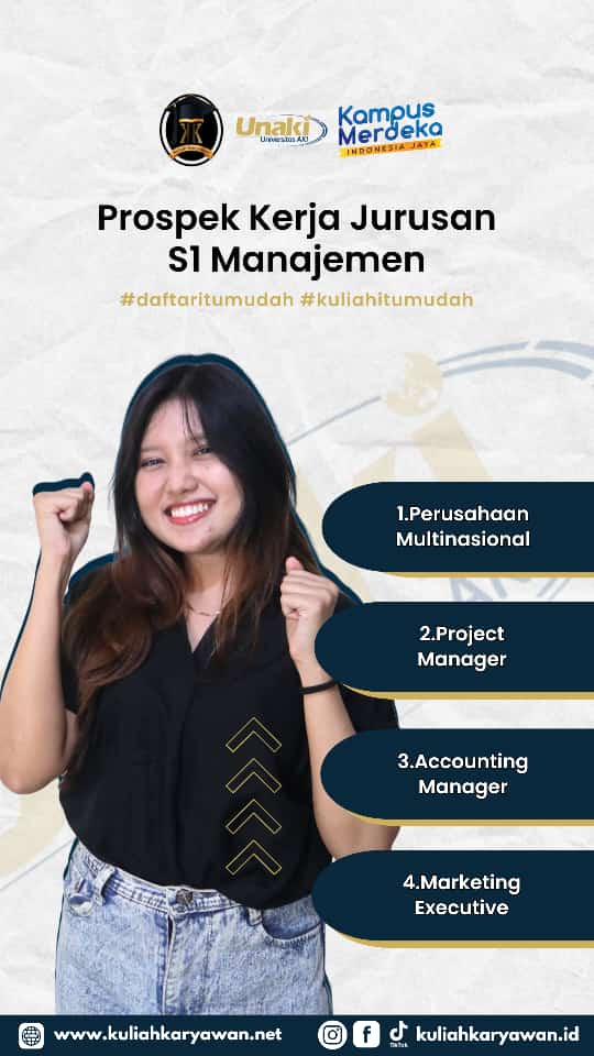 Kuliah Karyawan S1 Manajemen UNAKI Dengan Biaya Terjangkau