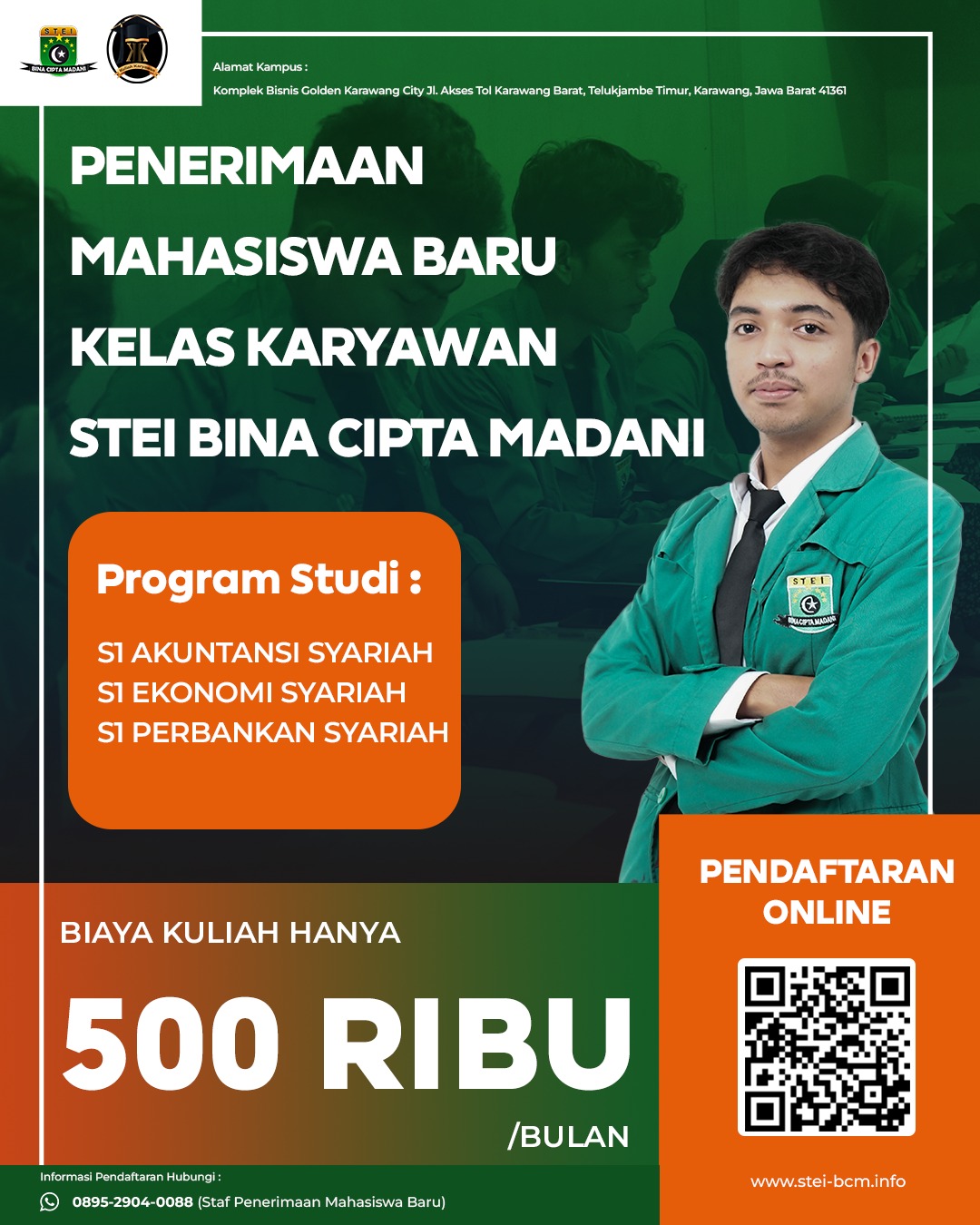 Kuliah sambil kerja di K2 STEI Bina Cipta Madani Karawang