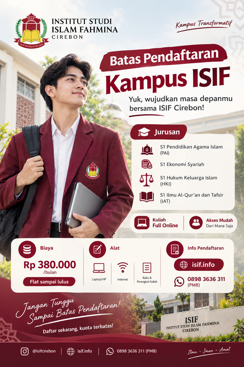 Batas Pendaftaran Kampus Institut Studi Islam Fahmina Cirebon