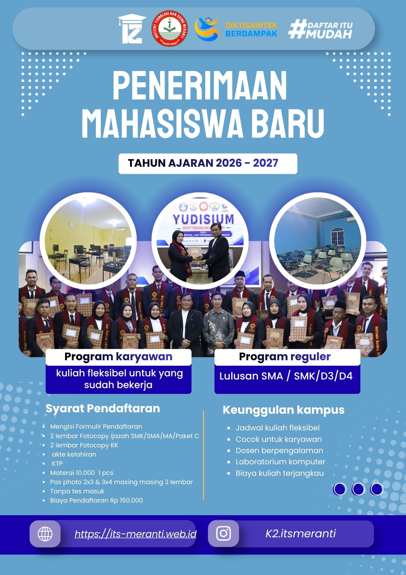 Syarat Pendaftaran ITS Meranti Batam
