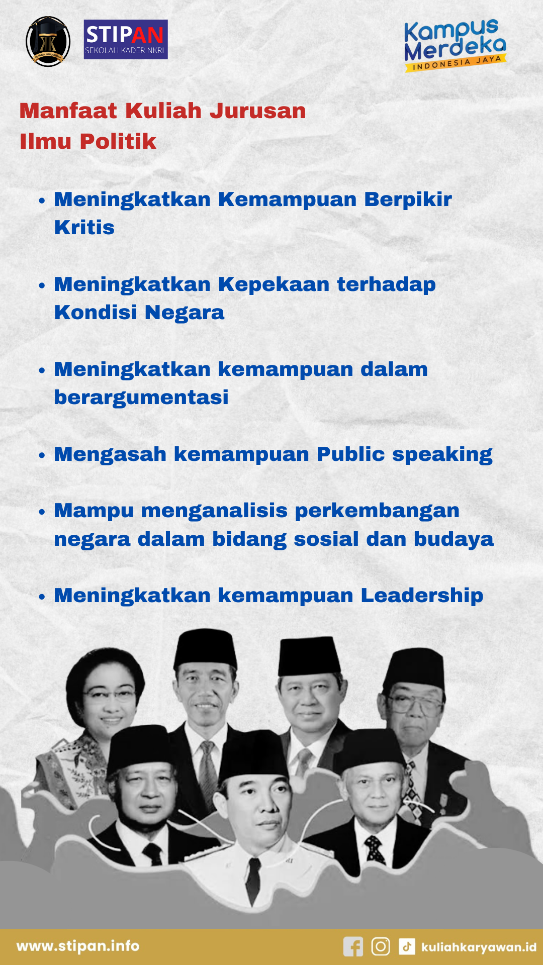 Informasi Pendaftaran Mahasiswa Baru Ilmu Politik