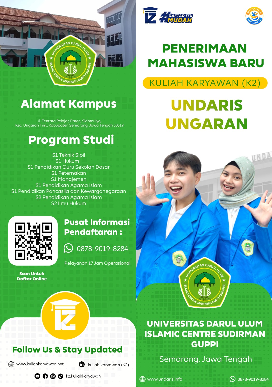 Penerimaan Mahasiswa Baru UNDARIS Semarang