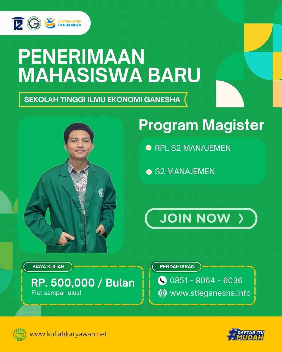 Kuliah Jurusan S2 Manajemen di Jakarta Barat STIE Ganesha
