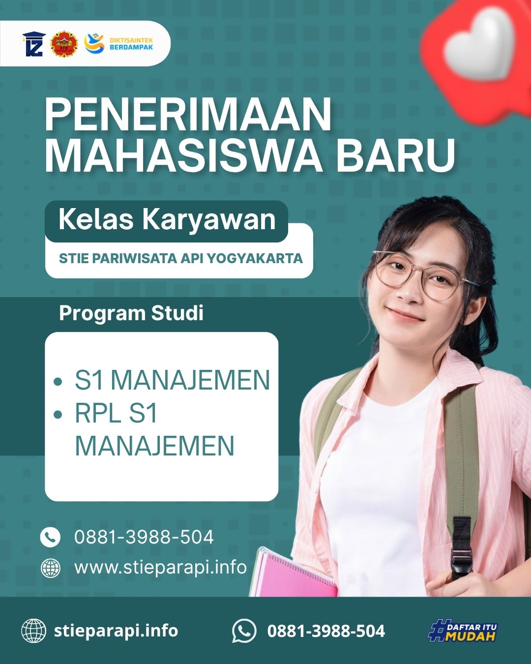 Mulai 650 Ribu di Kelas Karyawan STIE Pariwisata API Yogyakarta