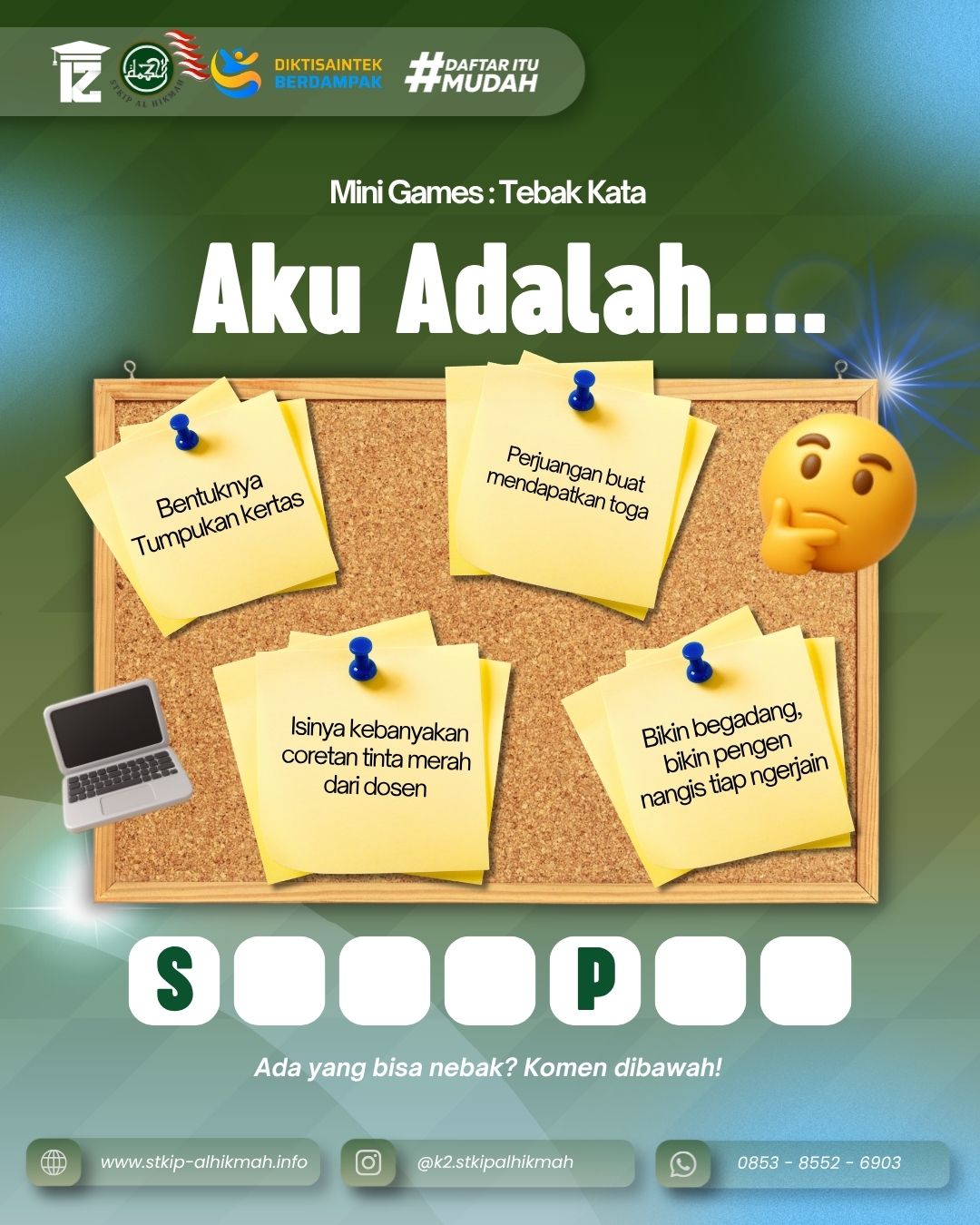 Gak Perlu Drama Skripsi Lama Lulus S1 Cuma 2 Tahun Di STKIP Al Hikmah