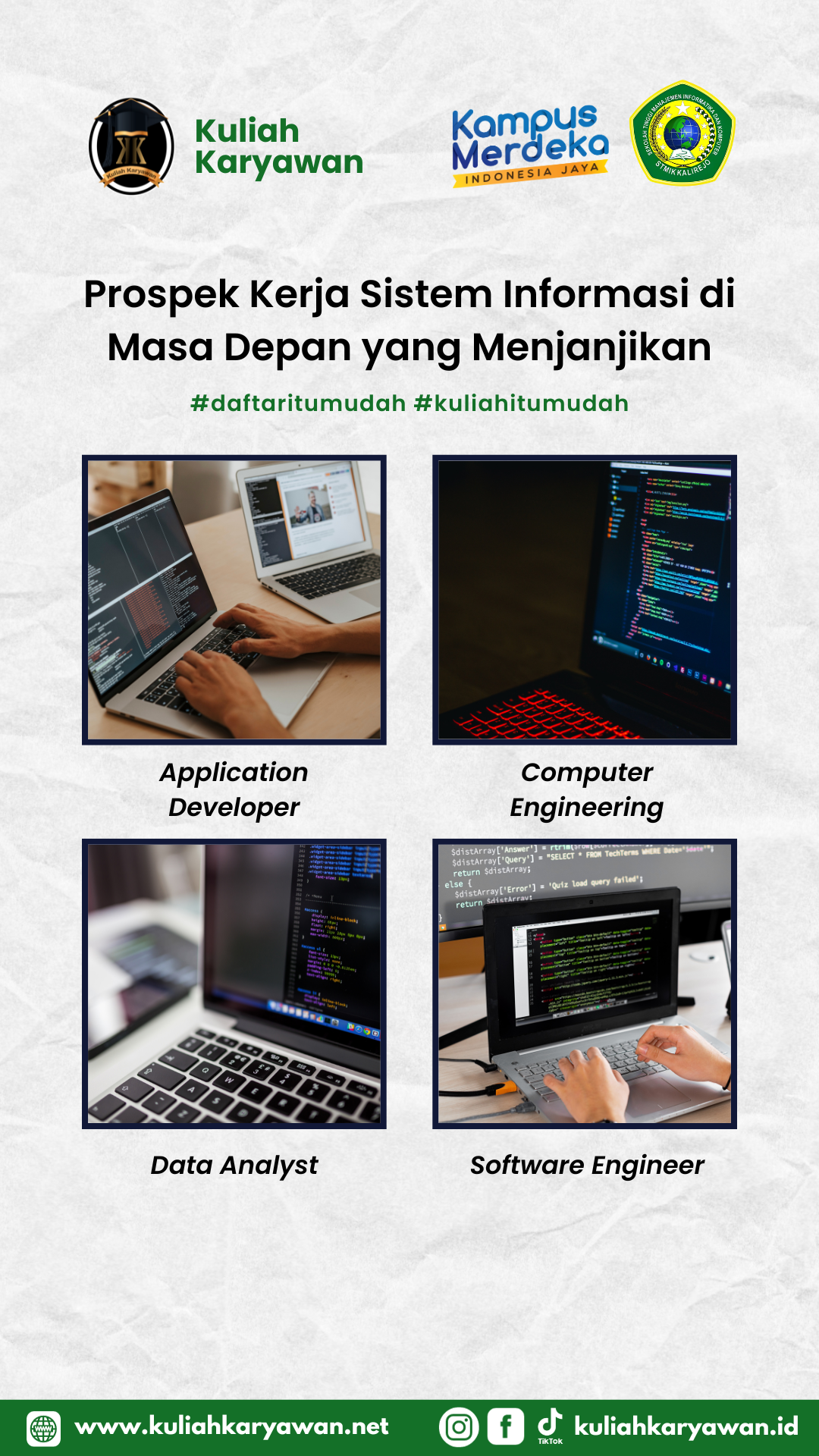 5 Prospek Kerja Jurusan Sistem Informasi di Kampus STMIK Kalirejo Lampung Tengah