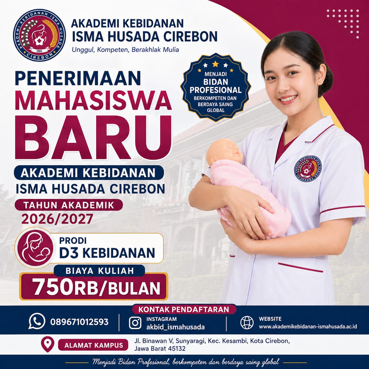 Penerimaan Mahasiswa Baru Akbid Isma Husada Cirebon