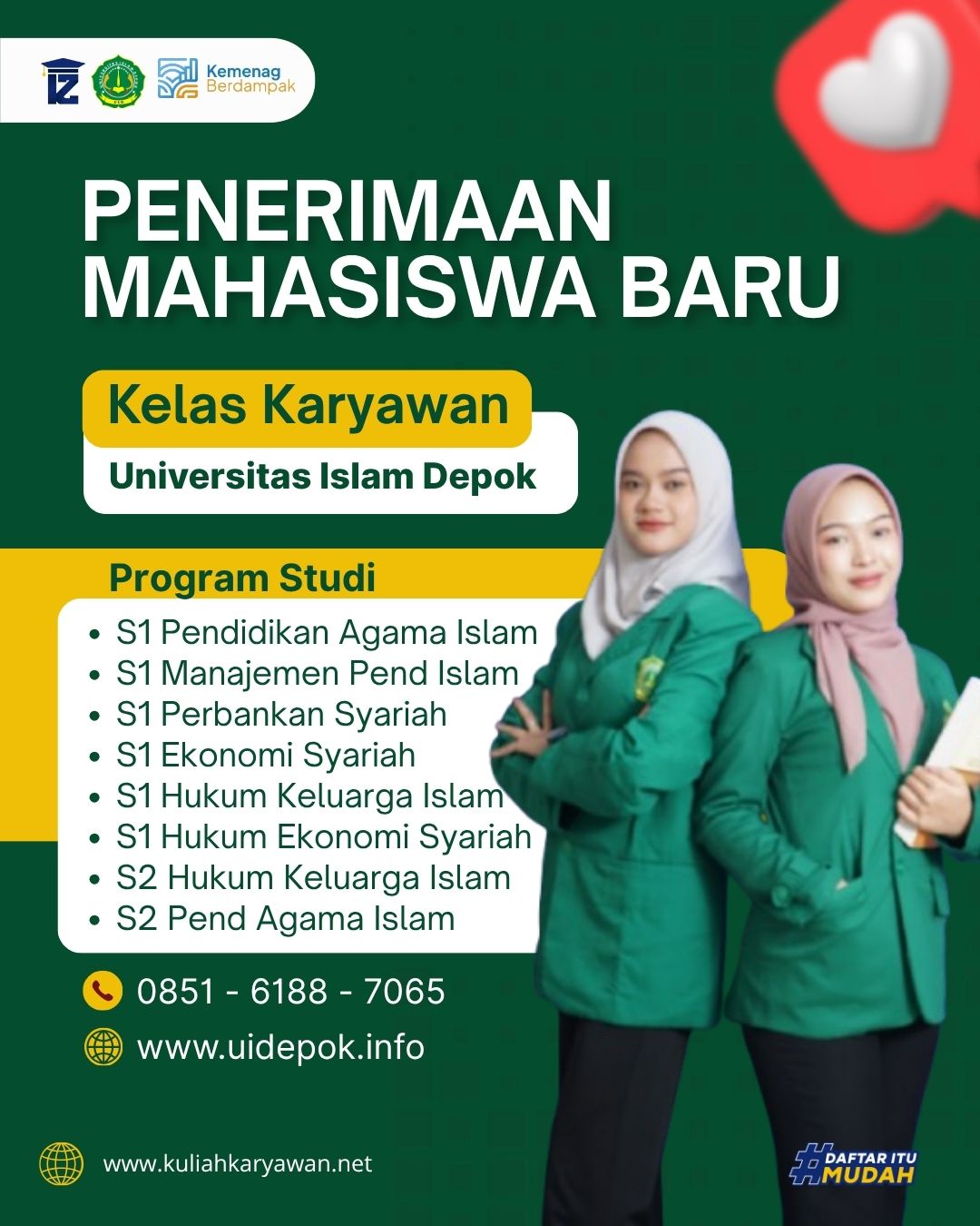 Biaya Kuliah Kelas Karyawan K2 di Depok