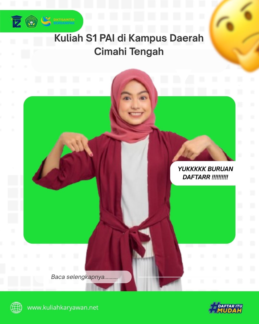 Kuliah S1 PAI di Kampus Daerah Cimahi Tengah