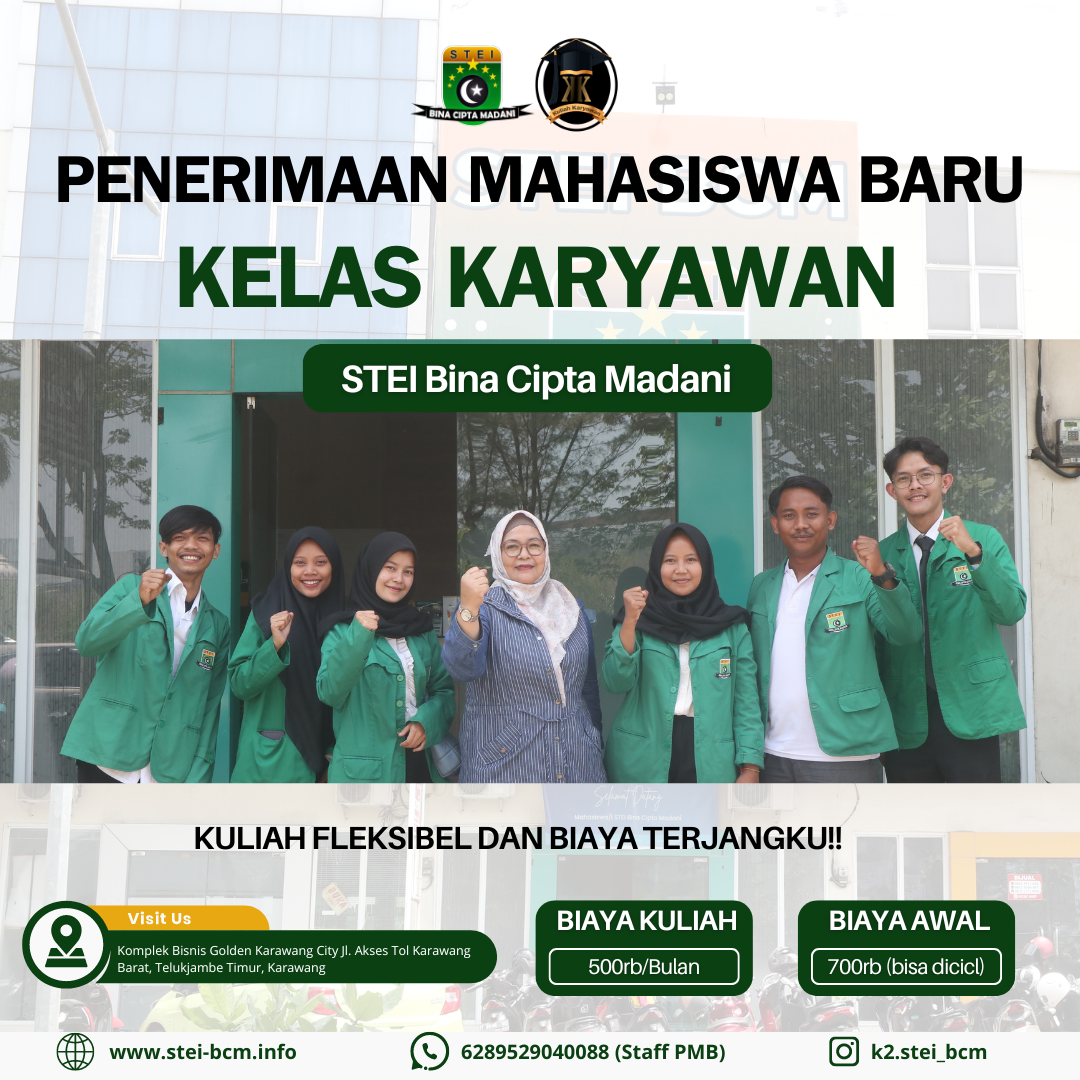 Cara daftar online kampus STEI Bina Cipta Madani
