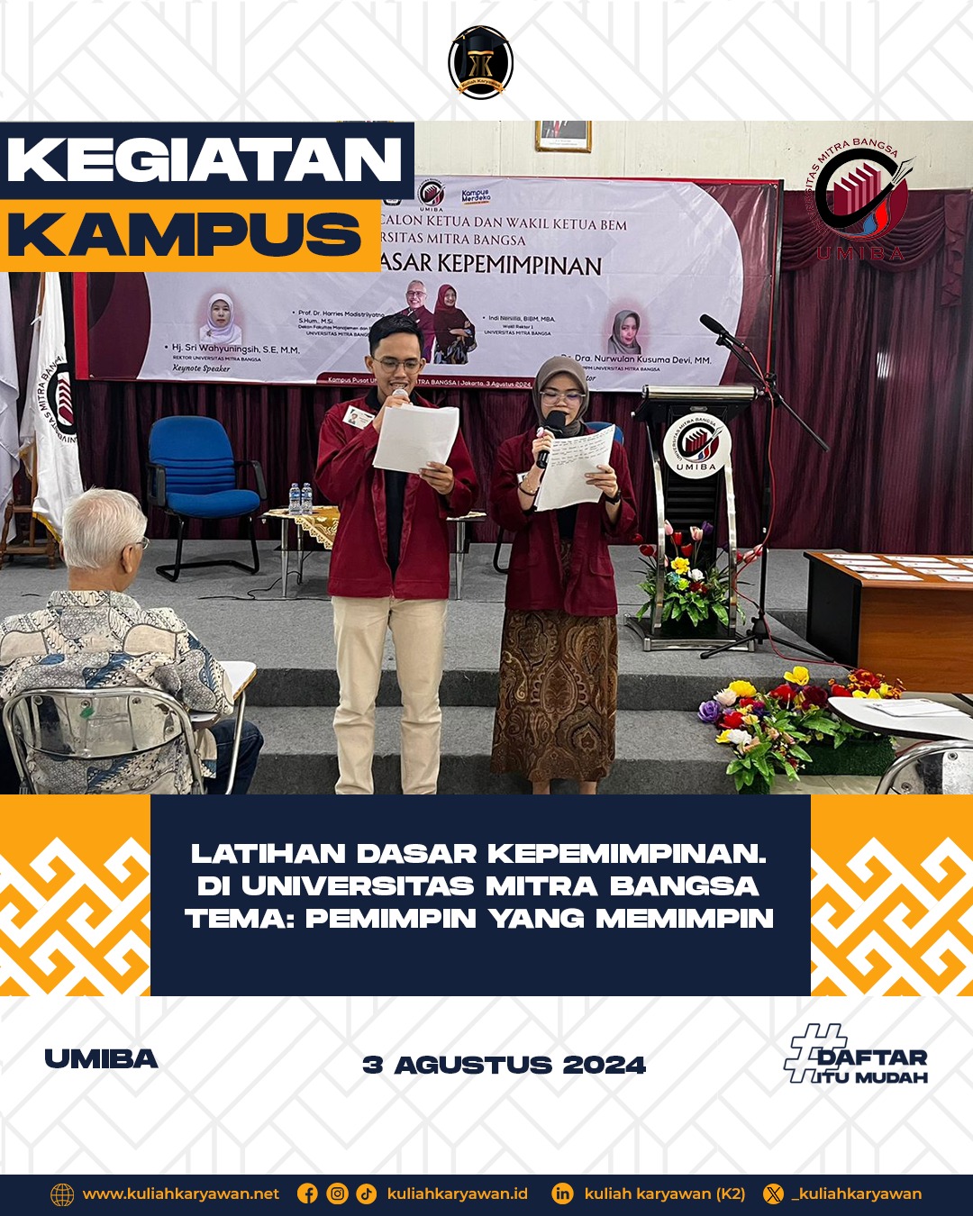 Syarat Pendaftaran Kuliah Di Universitas Mitra Bangsa Tanjung Barat