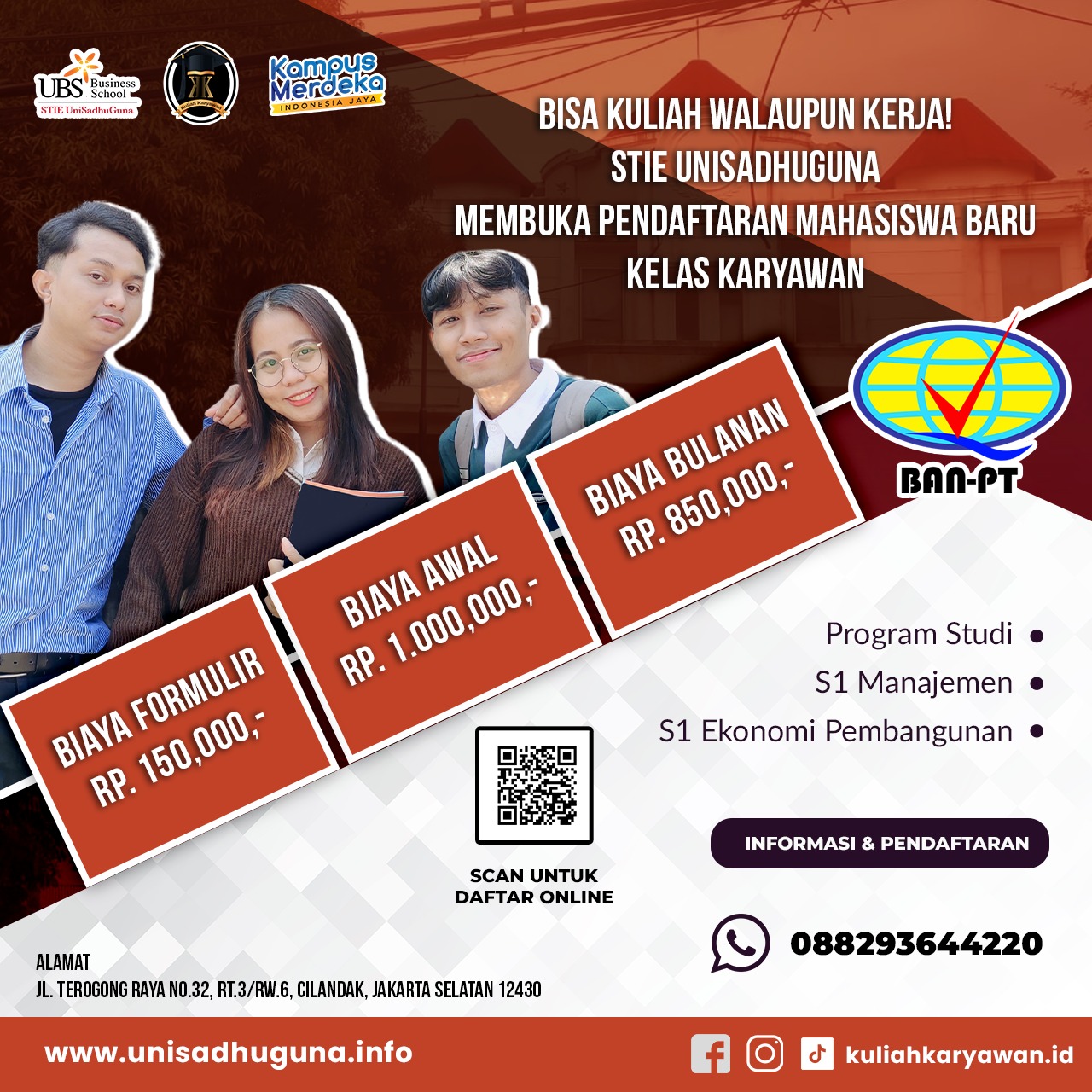 Informasi Pendaftaran Mahasiswa Baru Kelas Karyawan Dikampus UBS Jakarta Selatan
