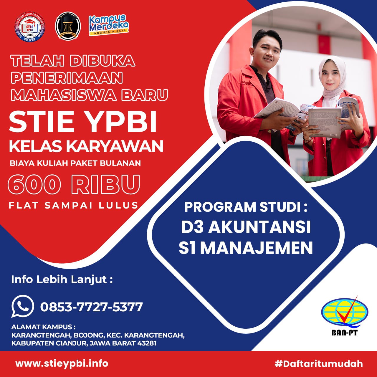 Alasan harus kuliah di kampus STIE YPBI Cianjur