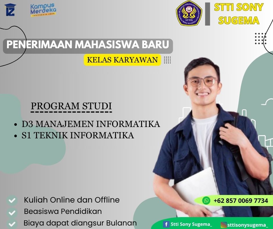 Kuliah Karyawan Terbaik Akreditasi B STTI SonySugema 