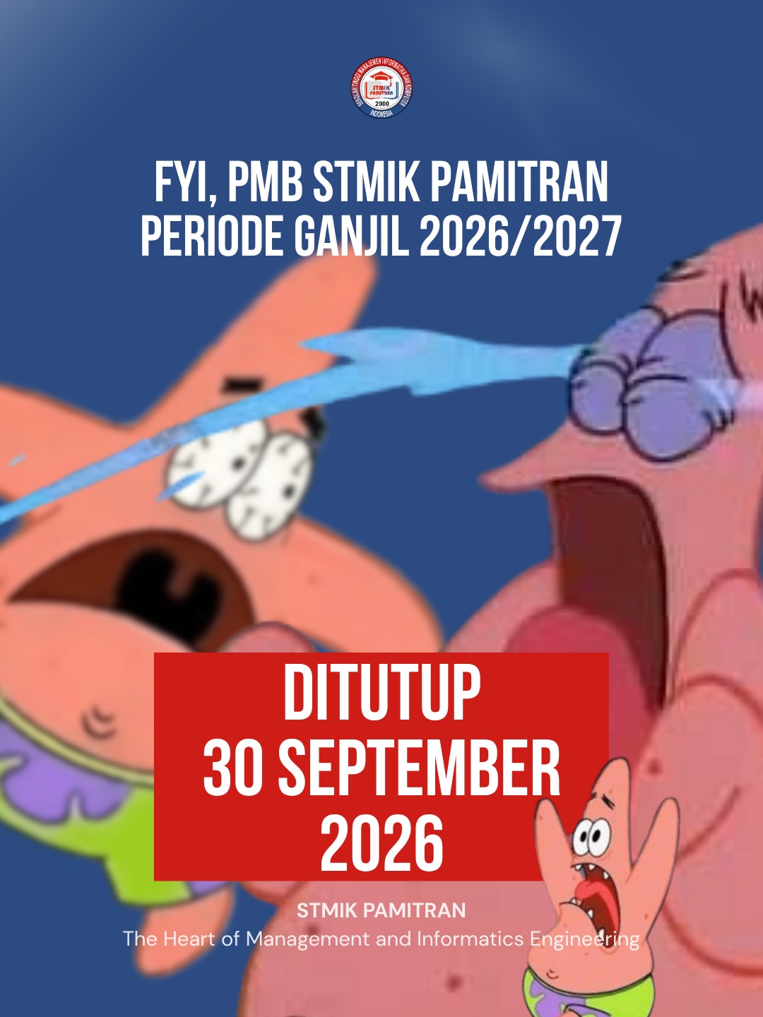 Penerimaan Mahasiswa Baru STMIK Pamitran Semester Ganjil Tahun Ajaran 2026/2027 Ditutup 30 September