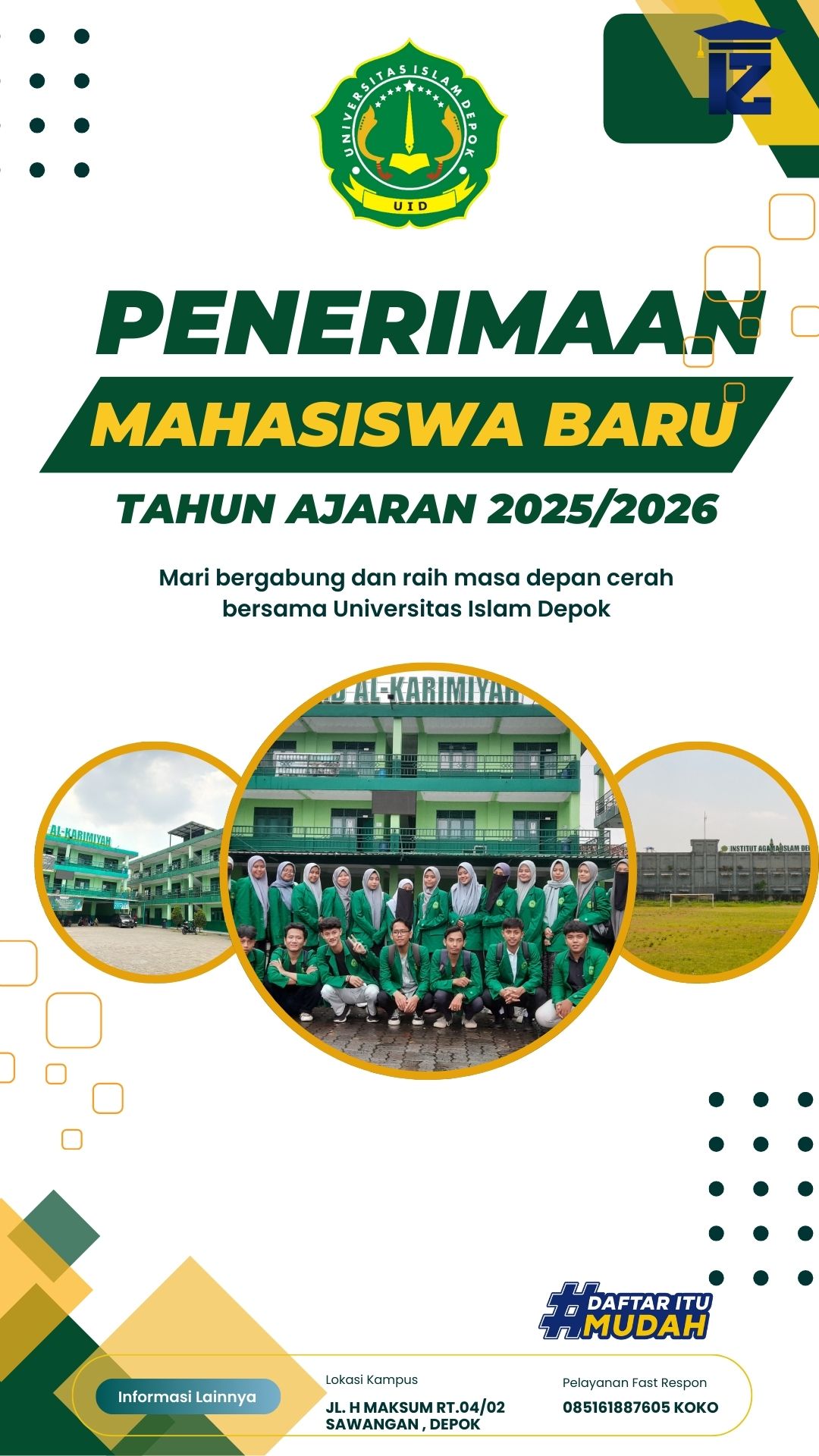 Biaya Kuliah S1 dan S2 Kelas Karyawan di Universitas Islam Depok