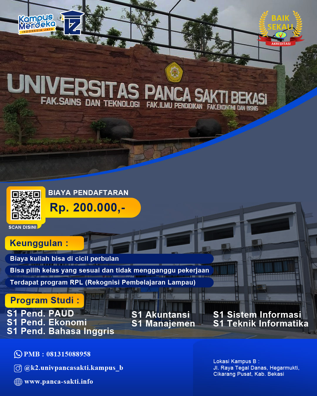 Universitas Di Cikarang Yang Akreditasi B Dan Murah