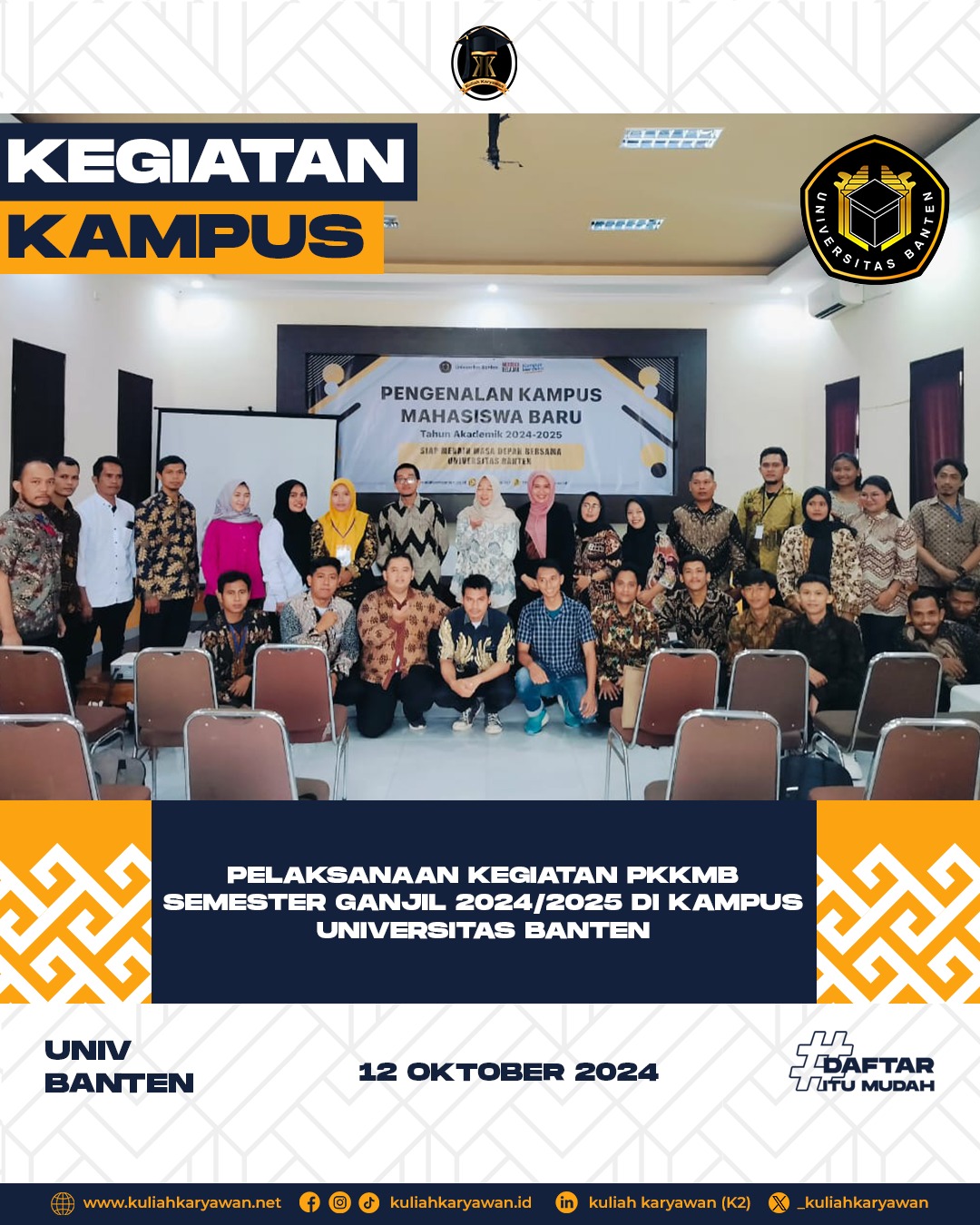 PKKMB Universitas Banten Semester Ganjil Tahun Akademik 2024 2025