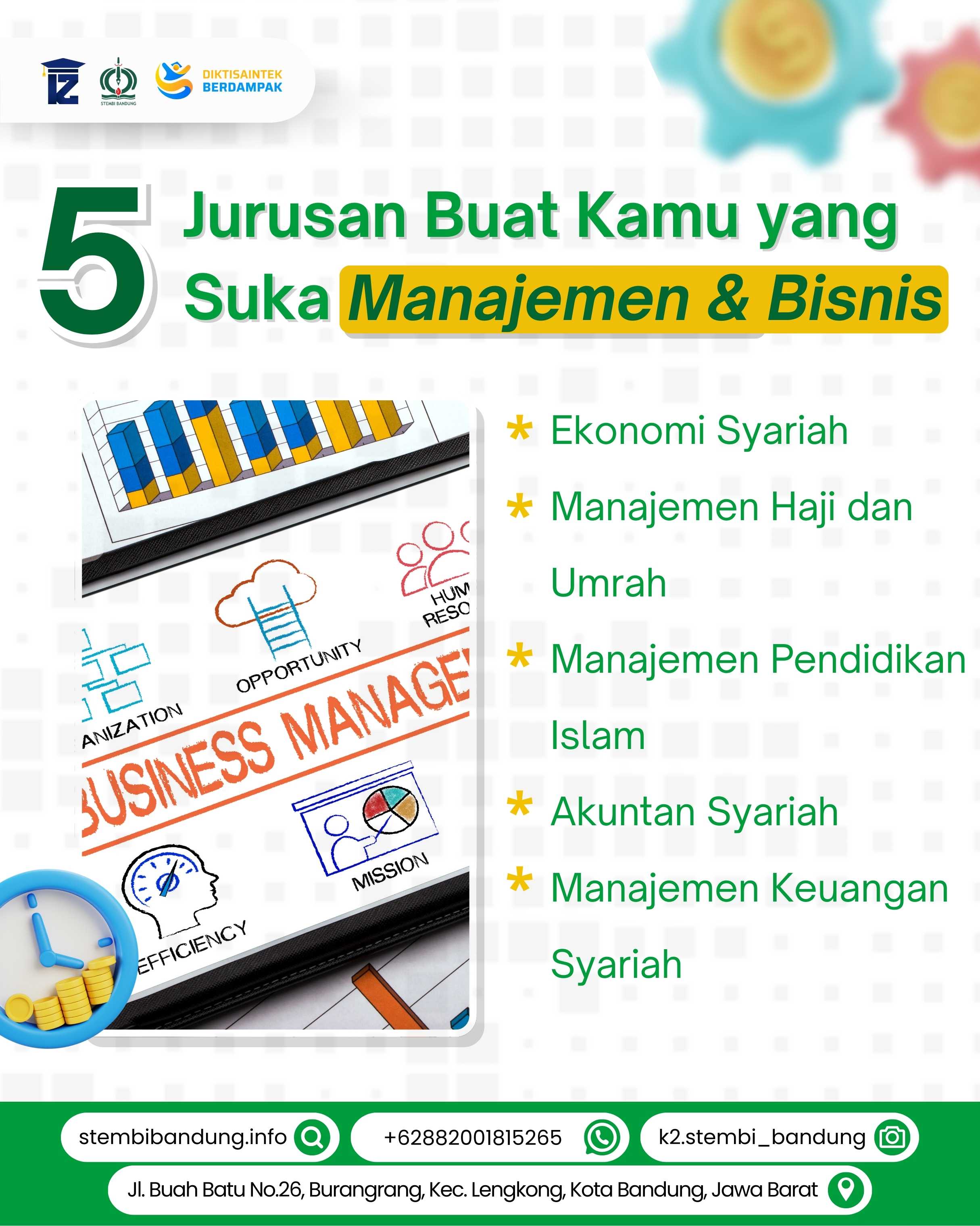 Rekomendasi Jurusan Buat Kamu yang Suka Manajemen dan Bisnis Terbaik di Kota Bandung