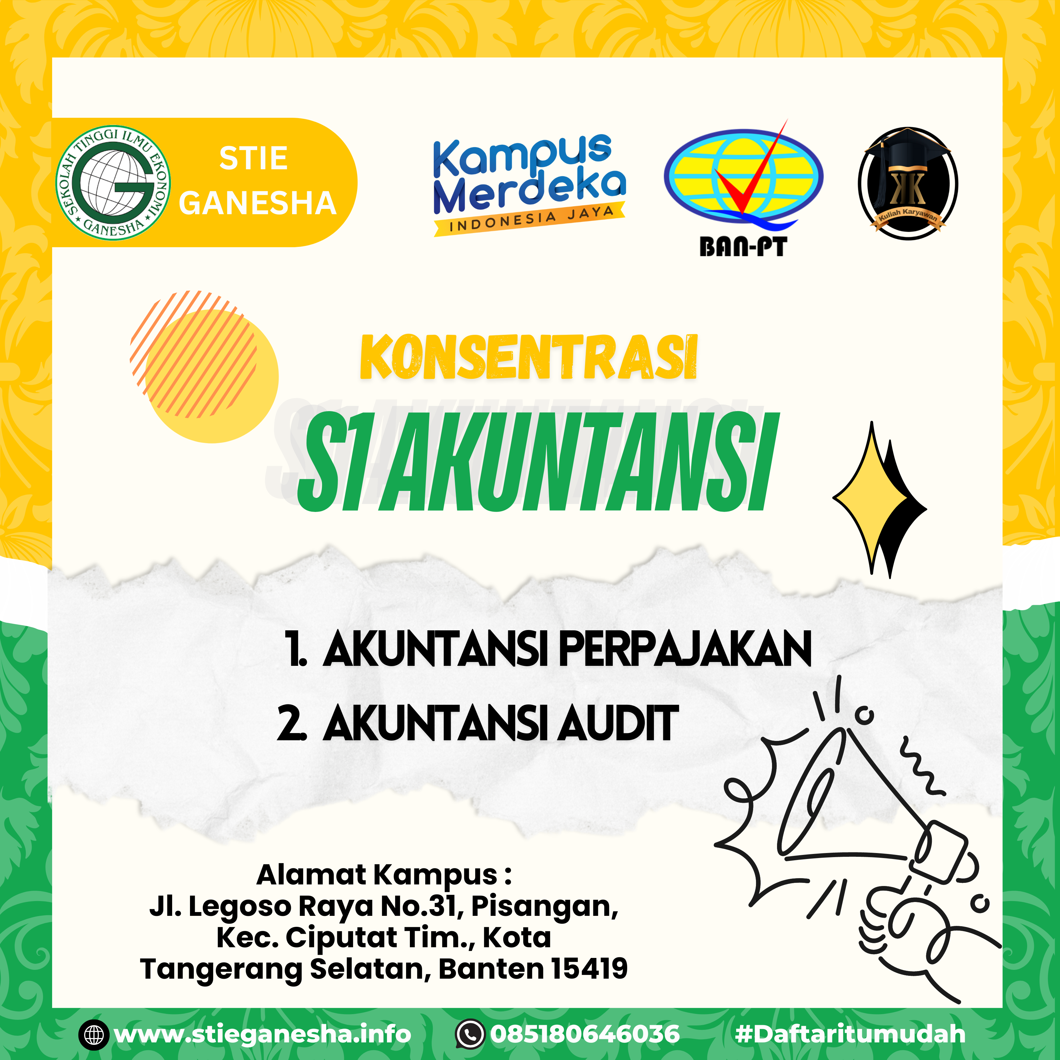Konsentrasi S1 Akuntansi Yang Tersedia Di STIE Ganesha 