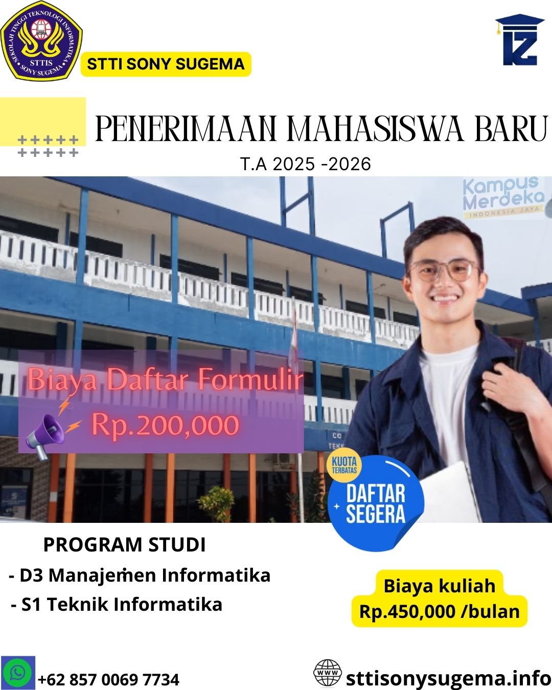 Kuliah Mudah Dengan Sistem Kelas Online Di STTI Sony Sugema
